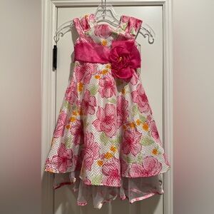 Jona Michelle Pink and White Floral Dress